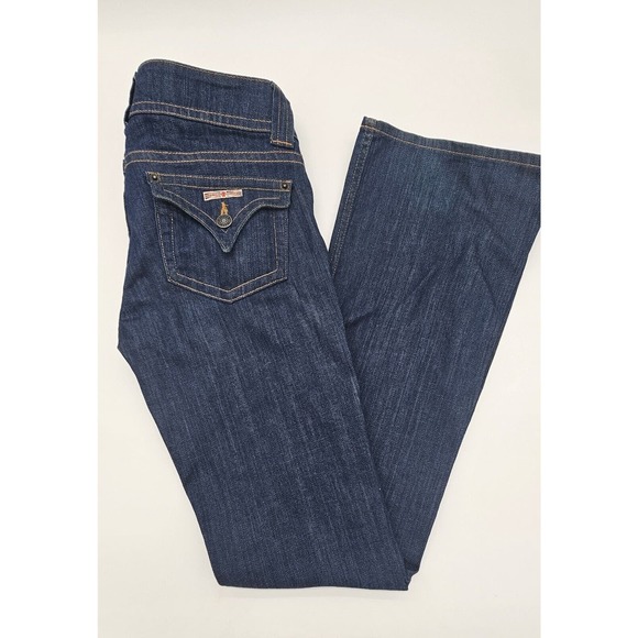 HUDSON Women's Bootcut Jeans Signature Flap Pockets Dark Blue Size 27 - Picture 2 of 9